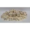 Big Cherry Dice, 50 x 12mm Round Corner Spot - Ivory