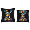 Dabbing Blocks Bricks Building Kids Boys Fun Master Builder Throw Pillow