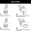 Master Lock 1535D Locker Lock Set Your Own Combination Padlock, Assorted Colors, 1 Pack