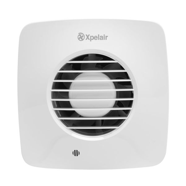 Xpelair DX100BTS Simply Silent Bathroom Extractor Fan with Timer, Adjustable Twin Speed, Ghost Air Movement Technology for Quiet Running, 100mm (4″), Square – Cool White