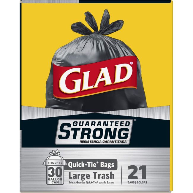Glad Trash Bags, Quick-Tie, Gain Original Scent, Small, 4 Gallon - 26 bags
