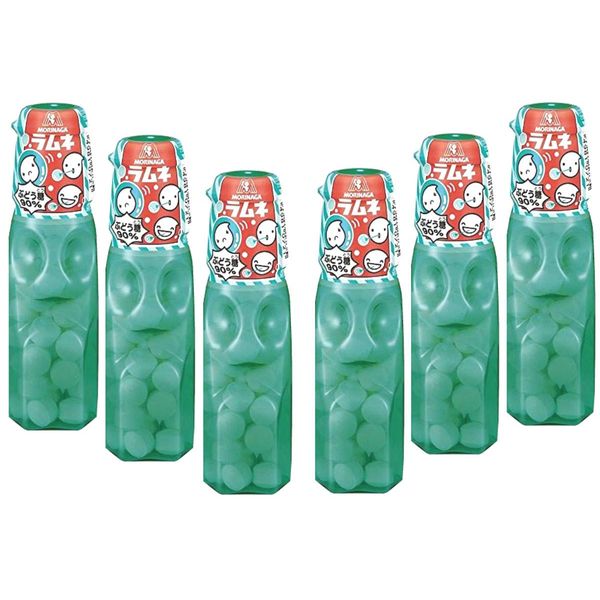 Morinaga Ramune soda candy,original taste×6. No.a452
