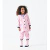 Hatley Girls Button-Up Rain Jacket, Classic Pink, 4T