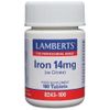Lamberts Iron 14mg as Citrate - 100 Tablets