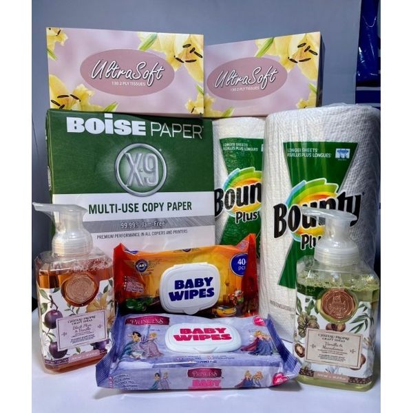 School Supply List Bundle (Wipes/Towels/Tissues/Soap - 2pieces each +Copy Paper)