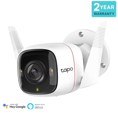 Tapo 2K QHD Wireless Outdoor Security Camera, IP66 Weatherproof, Motion Detection, Starlight, Built-in Siren, 4MP, Colour Night Vision, Cloud&SD Card Storage, (Tapo C320WS),Packaging may vary