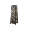 Patio Shadow Lantern 24" Leaf Brown Metal