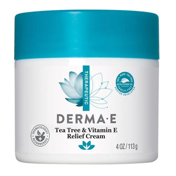 DermaE Tea Tree and Vitamin E Relief Cream - 4 oz