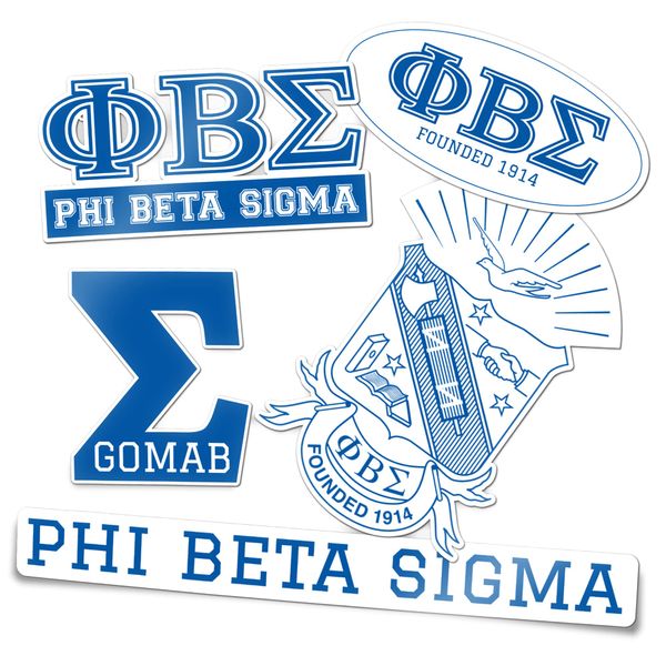 Desert Cactus Phi Beta Sigma Sticker Sheet Decal Laptop Water Bottle Car Sigma (Type 2)
