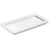 MARIPOSA Beaded Statement Handcrafted Tray, One Size, Silver