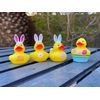 Bulk 24 Pack Easter Rubber Ducky Assortment - Perfect Easter Egg Hunt Treats, Egg Stuffers, and Decorations