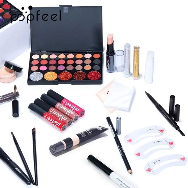 All-in-one Makeup Set Kit for Women Full Teenage Gift Naked Eyeshadow Foundation Face Primer Brush