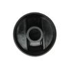 SPARES2GO Control Knobs Dials for BBQ Grill (Pack of 8 + Adaptors, Black)