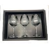 RODWine Fine Modern Etching Red Wine Glasses 3-Set Damaged Box