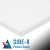 HDPE Plastic Sheet - 1/8" Thick (0.125") - Natural - 24" x 48"