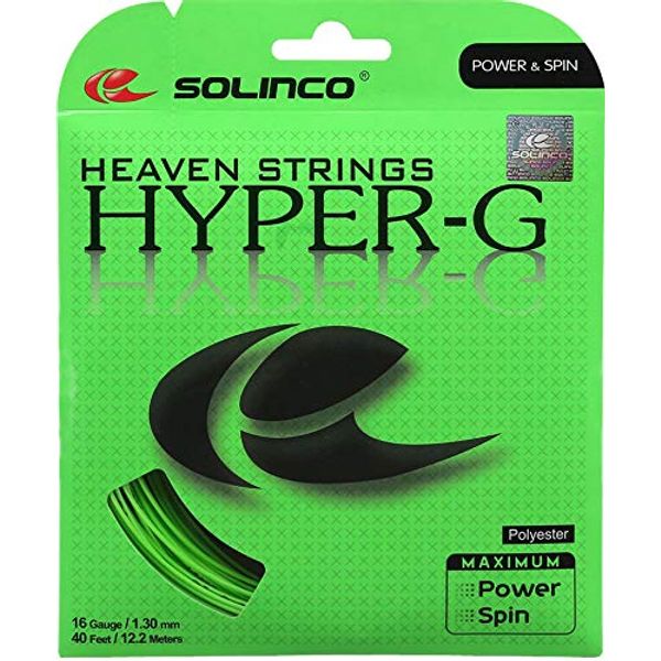 Solinco Hyper-G Heaven Strings Poly (Polyester) 20 Gauge / 1.05mm Tennis Racquet String Sets 2-Pack (2 Sets Per Order) - Best for Spin, Control, and Durability