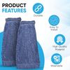 20Oz General Cleaning Mop Head Replacement - 4 Pack - Heavy Duty Commercial Repl