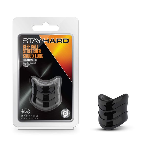 Blush Stay Hard Cock Rings Black One Size