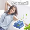 Compostable Trash Bags, 13-15 Gallon Biodegradable Trash Bags Recycled Garbage Bags Unscented Wastebasket Liners for Kitchen Office(75 Counts, Blue)