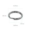 Foto&Tech Stainless Steel Round Lug Ring Camera Strap Split Ring for Small Cameras (20 pcs, Original)
