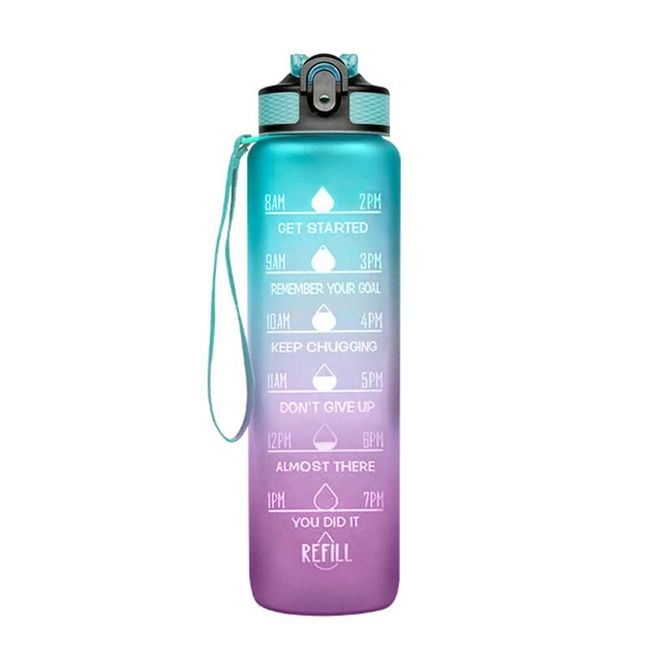 BPA Free Plastic Bottle - 1 Litre - Teal