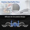36 inch Wall Mount Range Hood 700CFM Stainless Steel Vent Touch Control w/LEDs