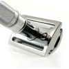 Edwin Jagger Double Edge Safety Razor, Knurled, Short Handle, 5 blades