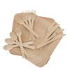 ust Bamboo Dinner Set with Utensils 12-pk, One Size