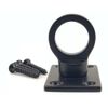 RopeServices UK 20mm Powder Coated Black Decking Rope Eye Plate, Deck Post End Fixing Post Fitting