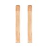 2 Pcs Eco-friendly Healthy Natural Bamboo Toothbrush Storage Empty Portable Reusable Toothbrush Container Holder Personal Cleaning Tools Case Tube for Travel Trip