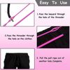 4 Pcs 130cm/51.2in Drawstring Cords with Drawstring Threader,Drawstrings Cord Replacement with Elastic Threader for Sweatpants Shorts Pants Jackets Coats Hoodies String Threader(Black,White)