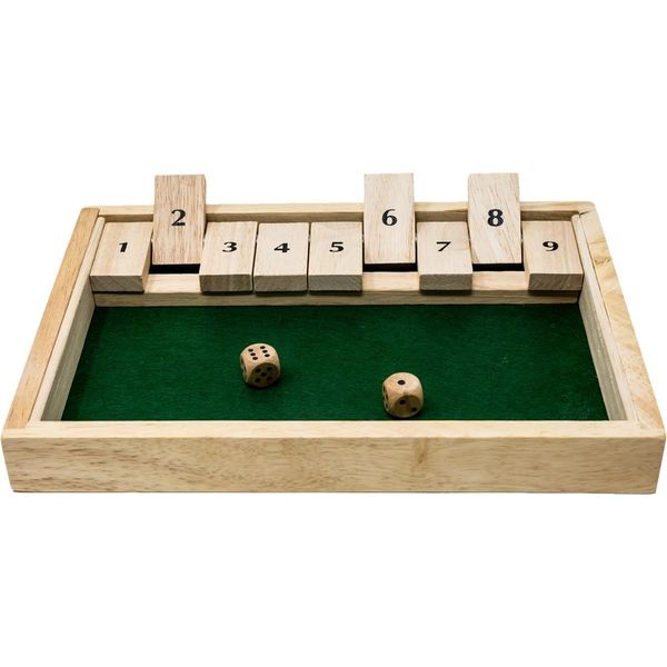Brimtoy Wooden Shut The Box dice game