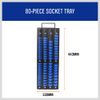 80 Industrial ABS Mountable Socket Storage Rail Rack Holder Organize 1/4 3/8 1/2