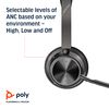 Poly Voyager Focus 2 UC Bluetooth Headset with Stand, Black, Unisex