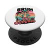 funny sarcastic animal ironic cat beach design PopSockets Adhesive PopGrip