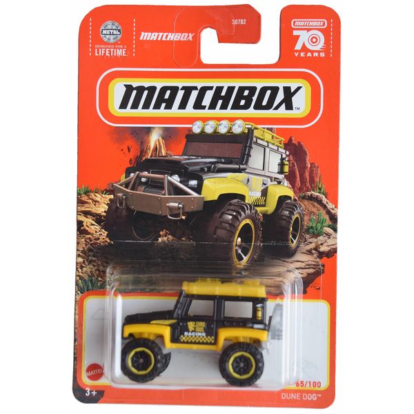 Matchbox Dune Dog, Black/Yellow 65/100