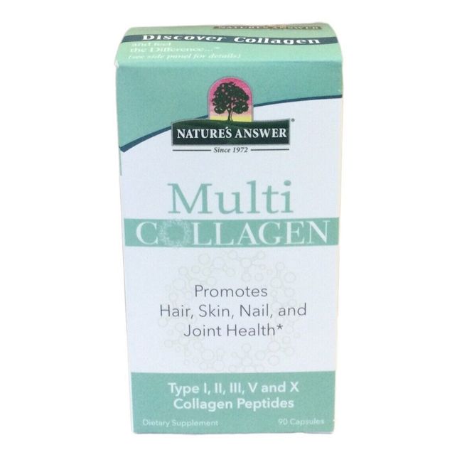 Nature’s Answer Multi-Collagen Type I, II, III, V, & X Hair, Skin, & Nail Health