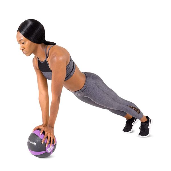 ProsourceFit ProSource Fit Weight Medicine Ball Guaranteed Authenticity, 12 LB - Purple/Black