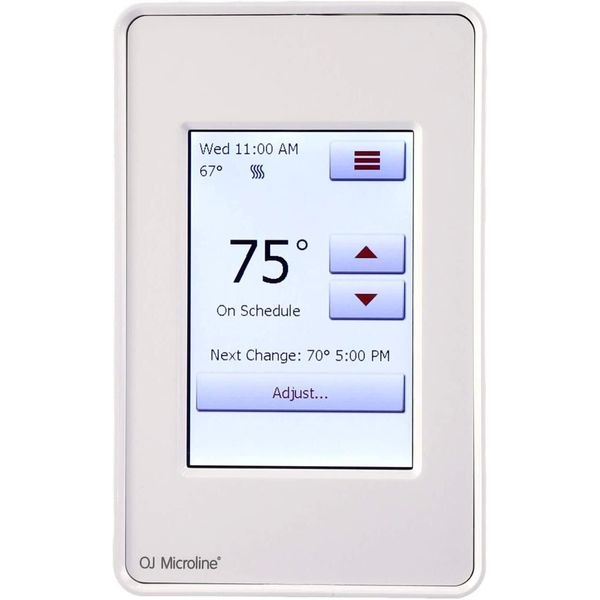 OJ Microline UDG4-4999 Programmable Floor Heating Thermostat with Class A GFCI