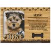 Morkie Engraved Wood Picture Frame Magnet