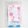 Waterproof Drawstring Bag, Travel Pack, Flower Pattern, Pink, Made in Japan
