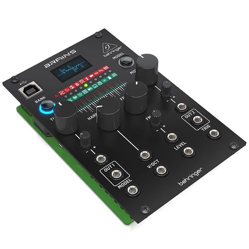 Bellinger Behringer Euro Rack Module Oscillator Multi-Engine Oscillator with OLED Display USB Update 96kHz Sound 10 Synth Sounds 10 Percussion/Noise Sounds BRAINS Black