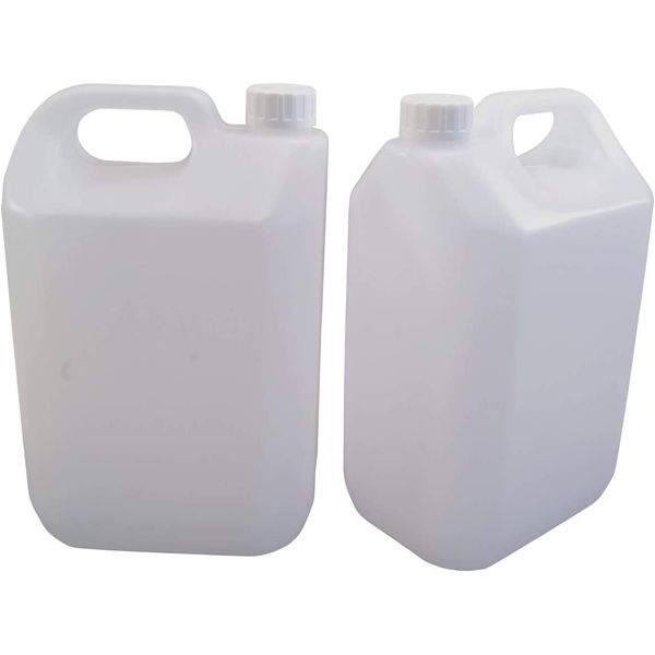 UK GROW 5L Natural HDPE water bottle with tamper proof lid perfect for water storage chemicals products container jerry can (1)