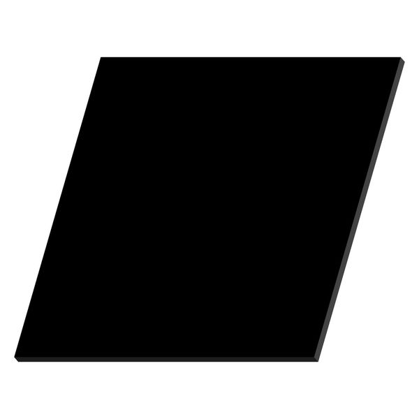 Plexiglas® Cut 3-50 cm - Square Black, Size: 11 cm, Pack of 1