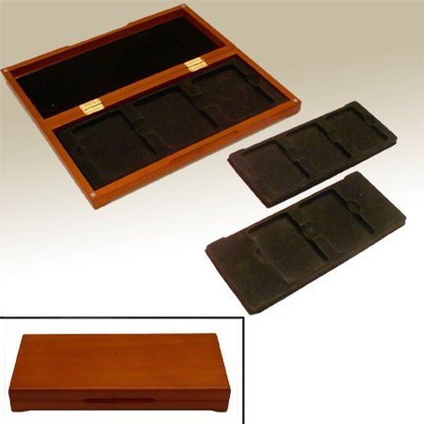 First Commemorative Mint Wood Display Box for 3 or 6 Graded Coins