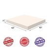 Upholstery Visco Memory Foam Square Sheet - 3.5 lb High Density, 3"x12"x12"
