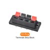 Rebower Spring Push Release Socket 4 Position Speaker Terminal Connector, [for Speaker, Audio Player] - 58mm / Red Black / 10Pcs