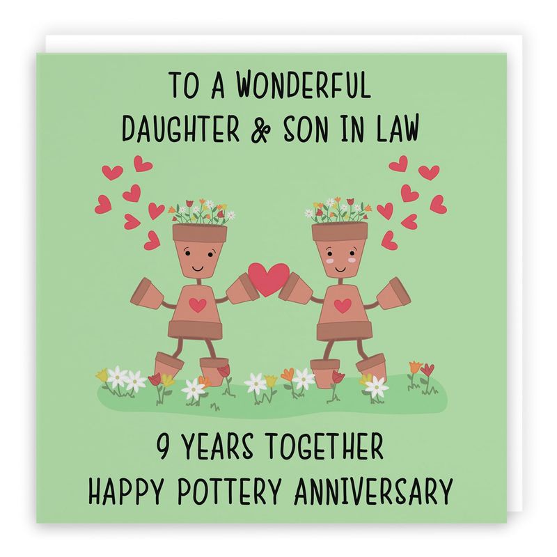 Hunts England - Daughter And Son In Law 9th Anniversary Card - To A ...
