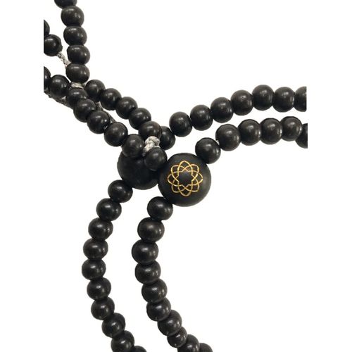 Soka Gakkai Prayer Beads (Prayer Beads) Ebony with Hachiba Mark (Paulownia Box)