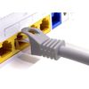 1CONN 5x 0.5 M - CAT-7 Cat.7 network cable, Ethernet, Lan & patch cable RJ-45 SFTP 10GB/s - gray